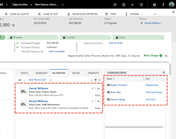 Dynamics Automated Activity Capture CRM Data Entry